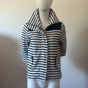 Lauren Active Ralph Lauren Navy and White Stripes Relax Fit Sailor Jacket